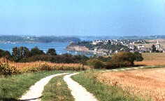 Saint-Suliac vu du mont Garrot