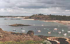 Saint-Lunaire, la plage et la Pointe de Bellefard