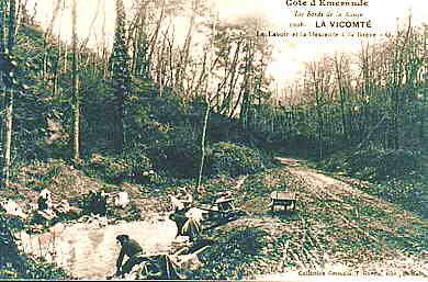 lavoir rustique en 1900