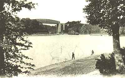 pêcheurs et pont de Lessard